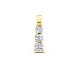 Yellow gold Round Diamond Vertical Prong Pendant_6