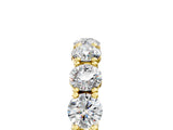 Yellow gold Round Diamond Woven Full Eternity Band_11
