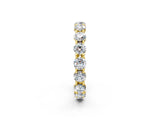 Yellow gold Round Diamond Woven Full Eternity Band_2