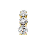 Yellow gold Round Diamond Woven Full Eternity Band_5