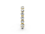 Yellow gold Round Diamond Woven Full Eternity Band_8