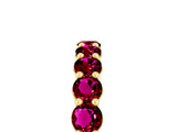 Yellow gold Round Garnet Half-Eternity Prong-Set Band_11