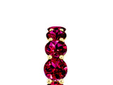 Yellow gold Round Garnet Shared Prong Eternity Band_11
