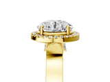 Yellow gold Round Halo Pave Split Shank Prong Setting Ring_35