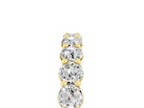 Yellow gold Round Moissanite Half-Eternity Prong-Set Band_11
