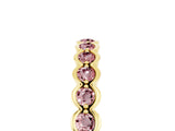 Yellow gold Round Morganite Bezel Set Eternity Band_12
