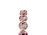 Yellow gold Round Morganite Eternity Band with U-Prong Setting_35