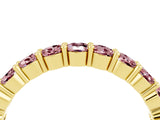 Yellow gold Round Morganite Half-Eternity Prong-Set Band_10