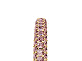 Yellow gold Round Morganite Pavé Eternity Band with Shared Prong Setting_11