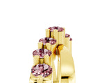 Yellow gold Round Morganite Prong-Set Crossover Band_11