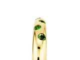 Yellow gold Round Peridot Flush-Set Comfort Fit Band_11