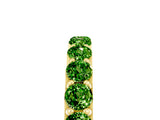 Yellow gold Round Peridot Half Eternity Band with Classic Prong Setting_11