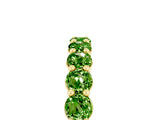 Yellow gold Round Peridot Half-Eternity Prong-Set Band_11