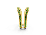 Yellow gold Round Peridot Milgrain Eternity Band with Channel Setting_20