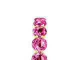 Yellow gold Round Pink Sapphire Eternity Band with U-Prong Setting_47