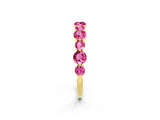 Yellow gold Round Pink Sapphire Scalloped Prong Set Eternity Band_32