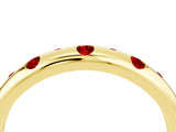 Yellow gold Round Ruby Flush-Set Comfort Fit Band_10