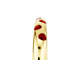 Yellow gold Round Ruby Flush-Set Comfort Fit Band_11