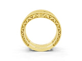 Yellow gold Round Ruby Milgrain Eternity Band with Channel Setting_21