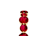 Yellow gold Round Ruby Scalloped Prong Set Eternity Band_23