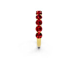 Yellow gold Round Ruby Shared Prong Eternity Band_8