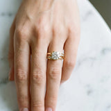 Yellow gold Round Solitaire Channel-Set Split Shank Ring with Tension Prong Setting_36