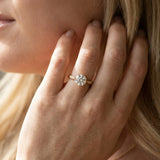Yellow gold Round Solitaire Diamond Engagement Ring with Split Shank and Six-Prong Setting_22
