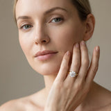 Yellow gold Round Solitaire Diamond Ring with Tapered Band and Four-Prong Setting_13