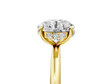Yellow gold Round Solitaire Diamond Ring with a Classic Band and Four-Prong Setting 5