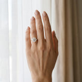 Yellow gold Round Solitaire Engagement Ring with Four-Prong Setting and Classic Band_12