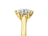Yellow gold Round Solitaire Engagement Ring with Six-Prong Setting and Classic Band 5