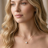 Yellow gold Round Solitaire Pendant with Four-Prong Basket Setting_18