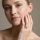 Yellow gold Round Solitaire Split Shank Pave Diamond Engagement Ring with Four-Prong Setting_13