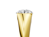 Yellow gold Round Solitaire Tension Set Diamond Ring_26