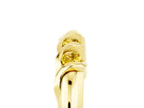 Yellow gold Round Yellow Sapphire Eternity Band with Twist Prong Setting_11