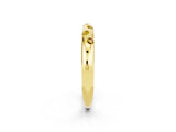 Yellow gold Round Yellow Sapphire Flush-Set Comfort Fit Band_20