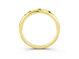 Yellow gold Round Yellow Sapphire Flush-Set Comfort Fit Band_21