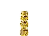 Yellow gold Round Yellow Sapphire Half Eternity Band with Prong Setting_23