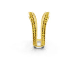 Yellow gold Round Yellow Sapphire Milgrain Eternity Band with Channel Setting_20