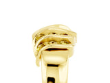 Yellow gold Round Yellow Sapphire Multi-Row Crossover Band_11