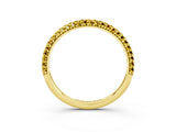 Yellow gold Round Yellow Sapphire Pavé Eternity Band with Shared Prong Setting_21