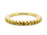 Yellow gold Round Yellow Sapphire Pavé Set Eternity Band with Micro Prong Setting_18