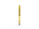 Yellow gold Round Yellow Sapphire Pavé Set Eternity Band with Micro Prong Setting_20