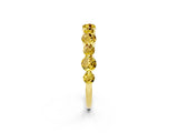 Yellow gold Round Yellow Sapphire Scalloped Prong Set Eternity Band_32