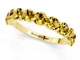 Yellow gold Round Yellow Sapphire Shared Prong Eternity Band_7