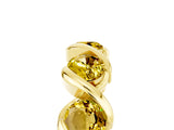 Yellow gold Round Yellow Sapphire Wave Band with Channel Setting and Shared Prongs_11