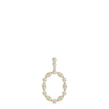 Yellow gold Round and Marquise Diamond Bezel Set Pendant 1