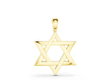 Yellow gold Silver Star of David Pendant_9