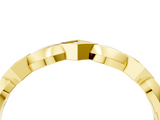 Yellow gold Square Diamond Twist Band with Bezel Setting_28