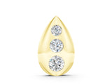 Yellow gold Teardrop Bezel-Set Round Diamond Pendant_10